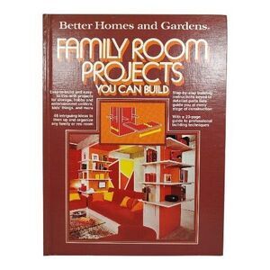 Better Homes & Gardens Family Room Projects You Can Build HC NF 1977 46 DIY Idea